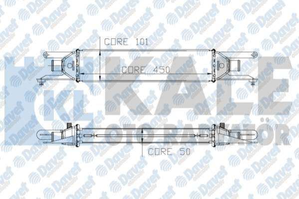 42-1803 Turbo Radyatoru (Intercooler) Fiat Linea (323) 1.3 Mjt 2007-